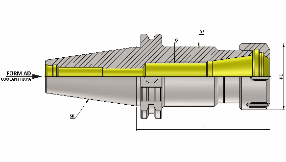 Цанговий патрон KTA SK40 ER 16 160 AD
