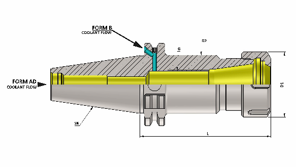 Цанговий патрон KTA SK40 ER 32 160 AD+B